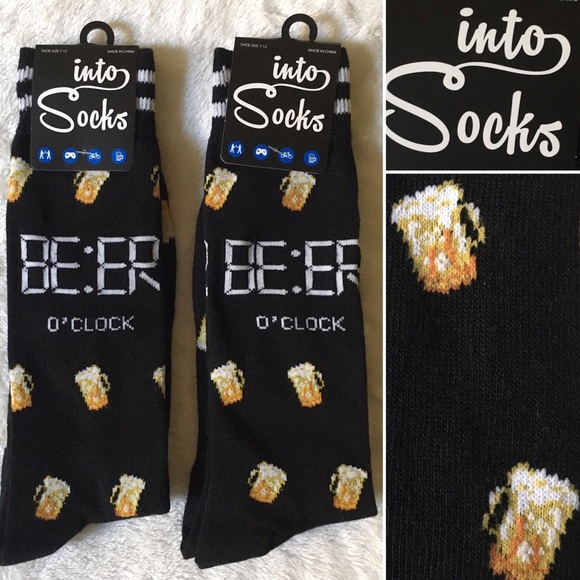 into Socks Other - 3/$20 Beer o’clock drink mug print Into Socks